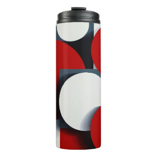 Abstract geometric shapes thermal tumbler