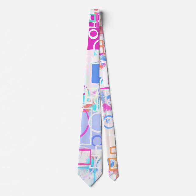 Abstract Geometric Shapes Tie (Front)