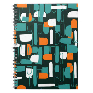 Abstract Geometric Shapes, Vintage Style. Notebook