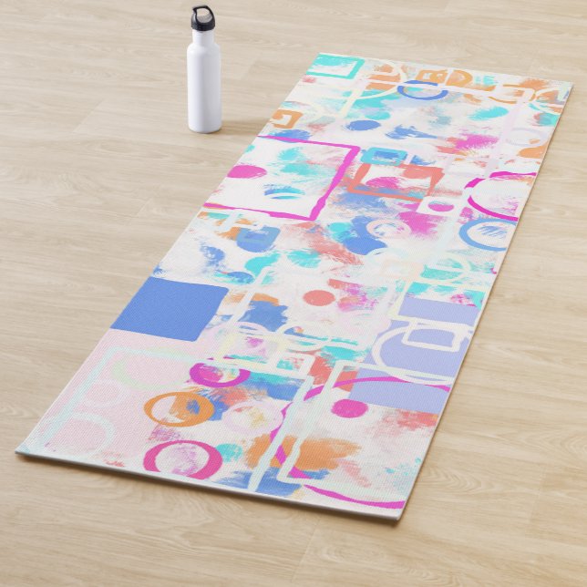 Abstract Geometric Shapes Yoga Mat (In Situ)