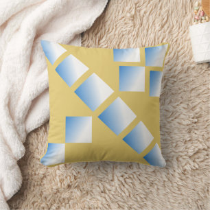 Abstract Geometric Squares Cushion