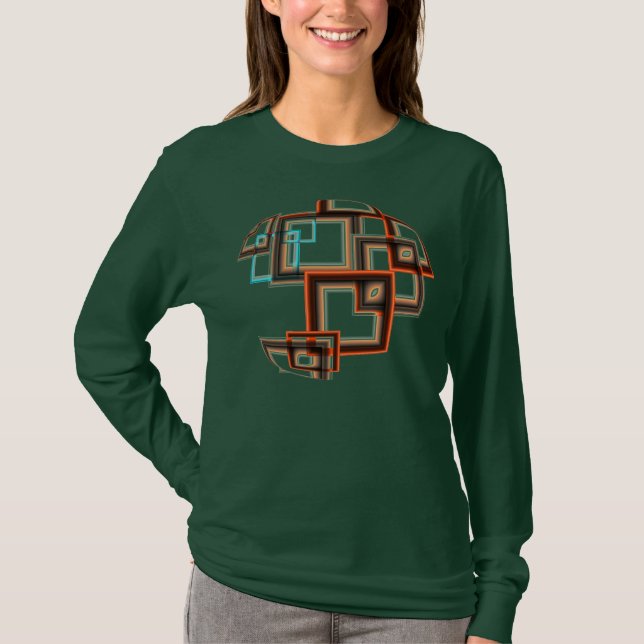 Abstract - Geometric Squares T-Shirt (Front)