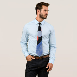 Abstract Geometric Starry Night Celestial Orbit Tie