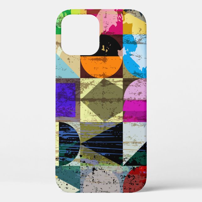Abstract Geometric: Strokes and Splashes Case-Mate iPhone Case (Back)