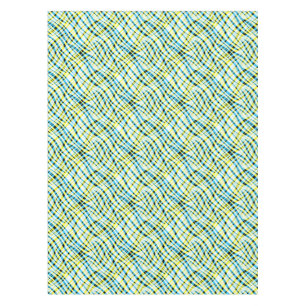 Abstract, geometric tablecloth