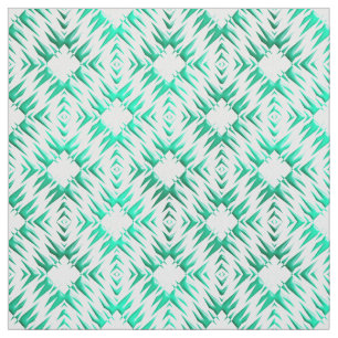 Abstract geometric teal pattern. fabric