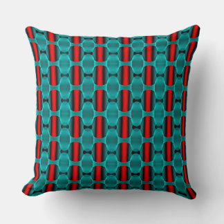 Abstract geometric texture throw pillow