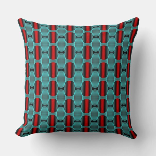 Abstract geometric texture throw pillow (Front)