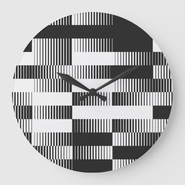 Abstract geometric: transitional effect pattern. large clock (Front)