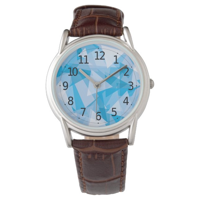 Abstract Geometric Triangle Pattern | Men's Watch (Front)