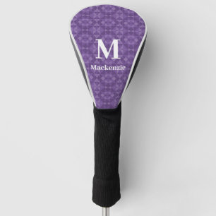 Abstract Geometric Triangle Pattern Monogram Golf Head Cover