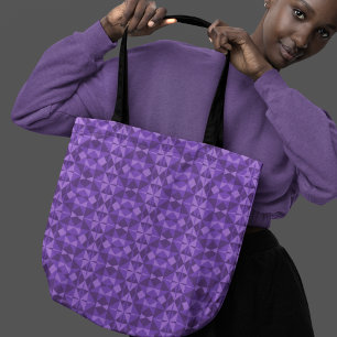 Abstract Geometric Triangle Pattern Tote Bag