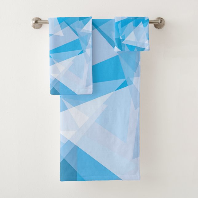 Abstract Geometric Triangle Pattern | Towel Set (Insitu)