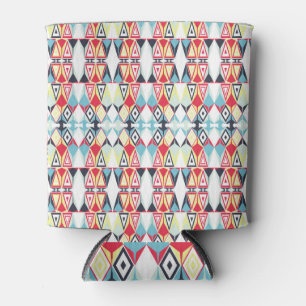 Abstract Geometric Tribal Line Pattern Can Cooler