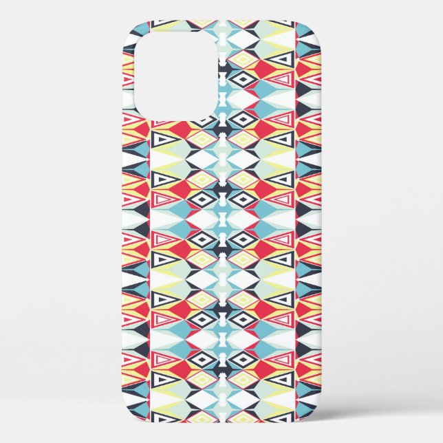 Abstract Geometric Tribal Line Pattern Case-Mate iPhone Case (Back)