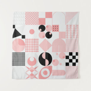 Abstract geometric vintage pattern made with simpl tapestry