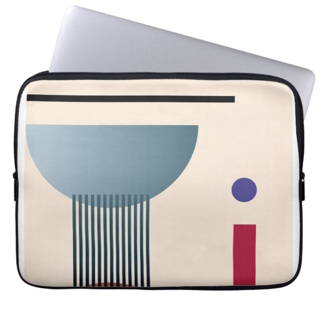 Abstract geometric wall art  laptop sleeve (Front)