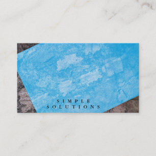 Abstract Geometric Watercolor Texture Business Card