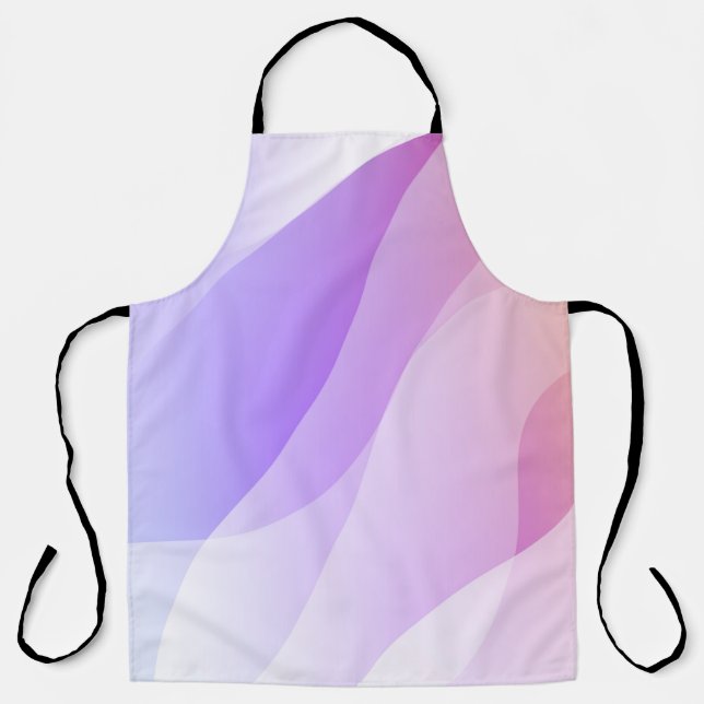 Abstract Geometric Wave Shape with Gradient Soft C Apron (Front)