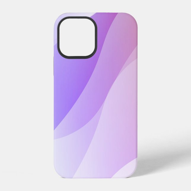 Abstract Geometric Wave Shape with Gradient Soft C iPhone Case (Back)