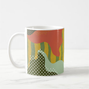 Abstract Geometric Waves Creative Background Coffee Mug