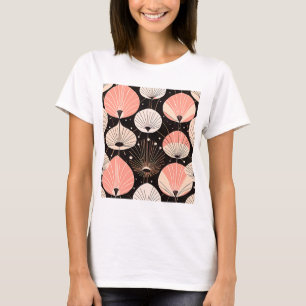 Abstract Geometrical Atomic Drops Pink T-Shirt