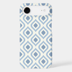 Abstract geometrical, blue and off white