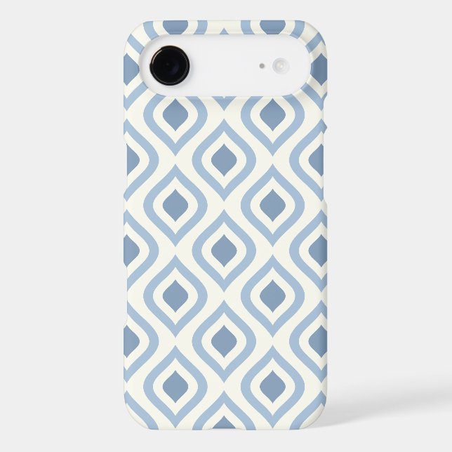 Abstract geometrical, blue and off white (Back)