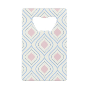 Abstract geometrical, blue, pink and off white