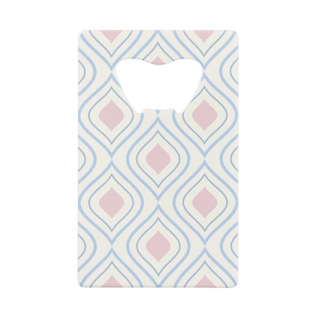 Abstract geometrical, blue, pink and off white (Front)