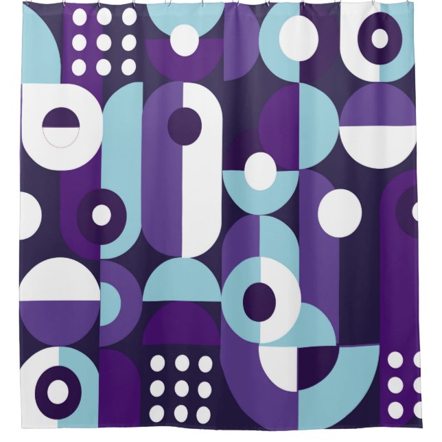 Abstract geometrical formsabstract,art,artwork,bac shower curtain (Front)