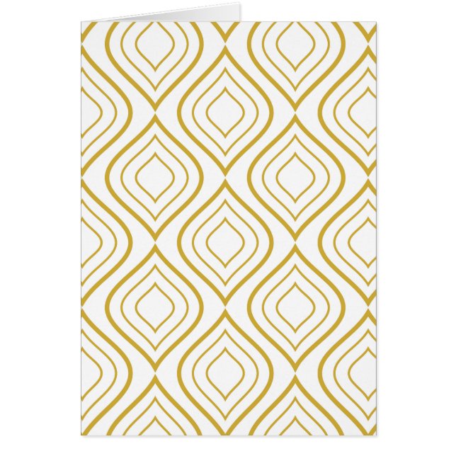 Abstract geometrical, white and gold (Front)