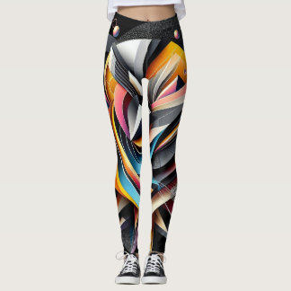 Abstract Geometry   Leggings