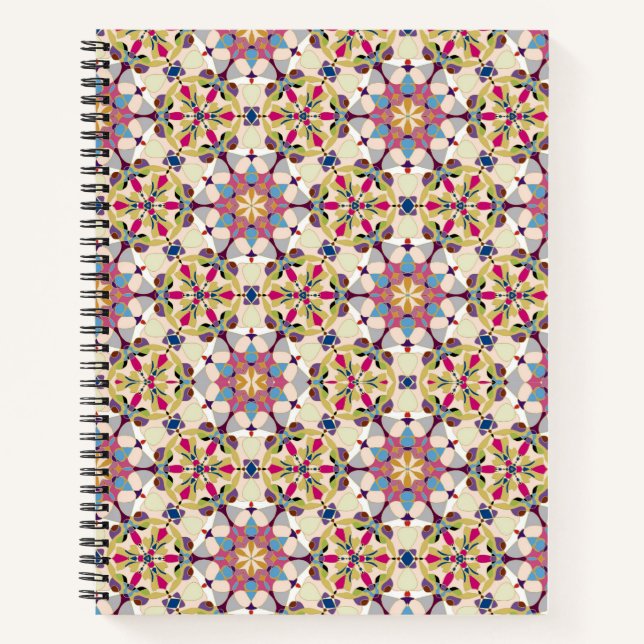 Abstract Geometry Pastel Notebook (Front)