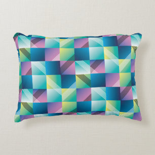 Abstract geometry seamless pattern decorative cushion