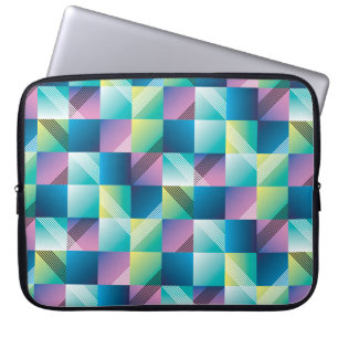 Abstract geometry seamless pattern laptop sleeve