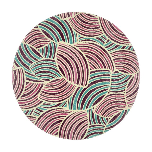 Abstract Geometry: Seamless Symmetry Cutting Board (Front)