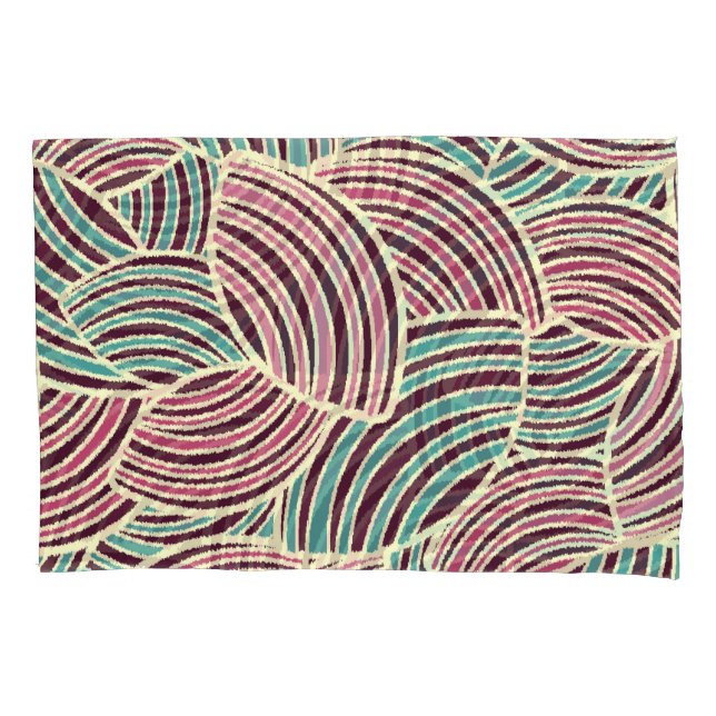 Abstract Geometry: Seamless Symmetry Pillowcase (Front)