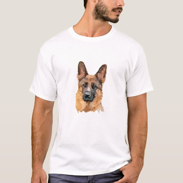 Abstract German Shepard T-Shirt (Front)