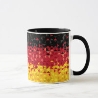 Abstract Germany Flag, German Colours, Poly art