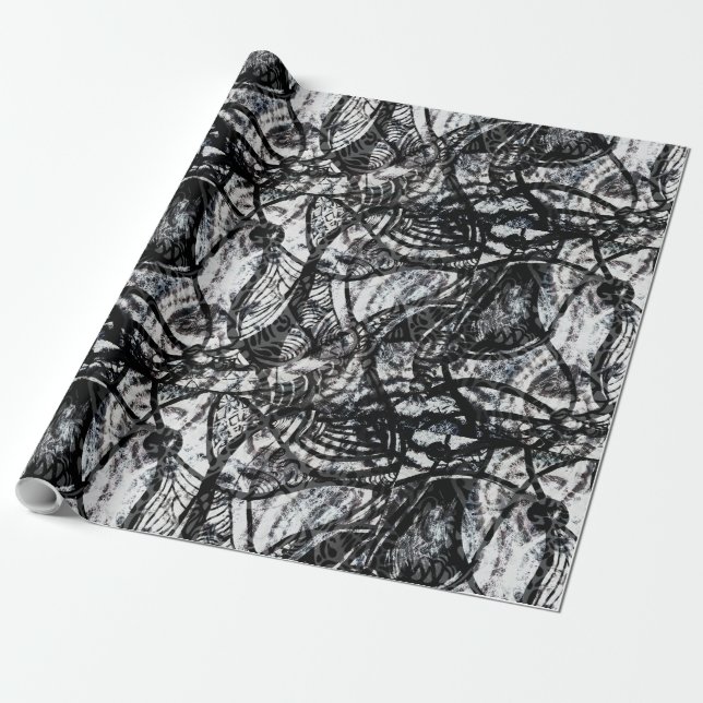Abstract Gifting Wrapping Paper (Unrolled)