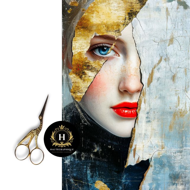 Abstract Gilded Resilience Art Decoupage Tissue Paper (Creator Uploaded)