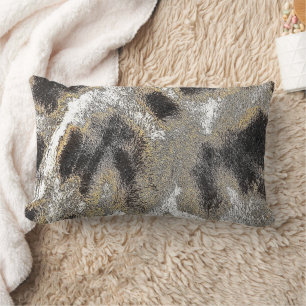 ABSTRACT GIRAFFE PATTERN LUMBAR CUSHION