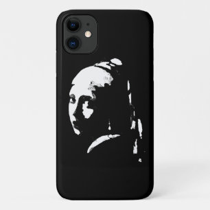 Abstract Girl with Pearl Earring iPhone 11 Case