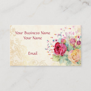 Abstract glam pink and gold texture effect business card