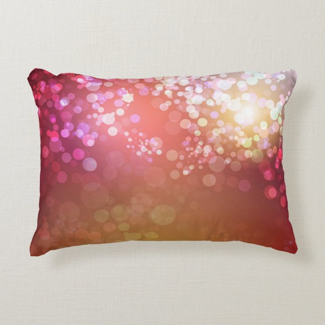 Abstract glamourous sparkle background. decorative cushion (Front)