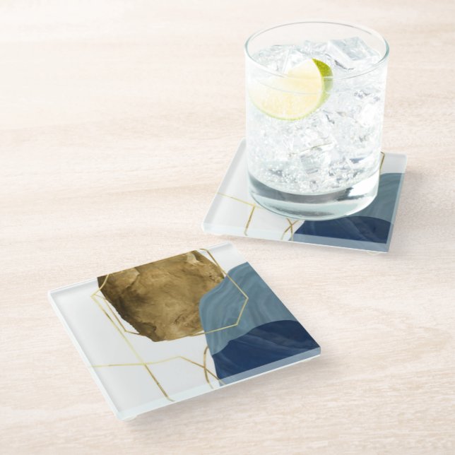 abstract glass coaster (Angled)