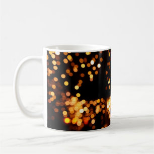 Abstract glitter lights coffee mug