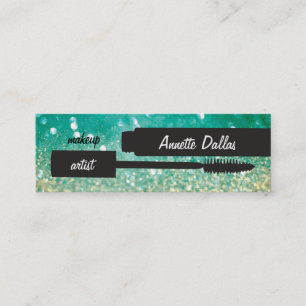 Abstract Glitter Makeup Artist Cards