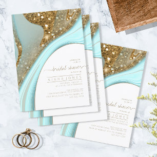 Abstract Glitter Strata Bridal Shower ID903